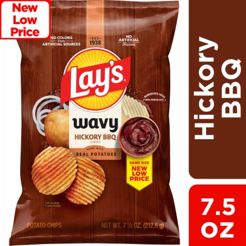 Lay's® Hickory Barbecue Wavy Potato Chips, 7.5 oz Lay's® Hickory Barbecue Wavy Potato Chips, 7.5 oz