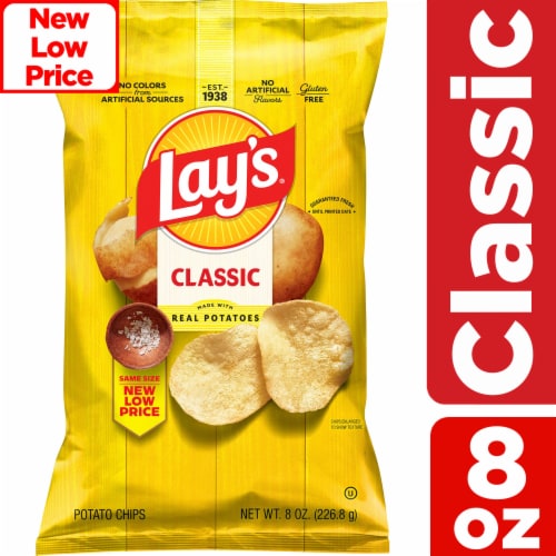 Lay's® Classic Potato Chips, 8 oz Lay's® Classic Potato Chips, 8 oz