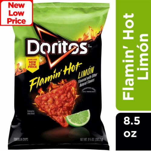 Doritos® Flamin' Hot® Limon Flavored Tortilla Chips, 9.25 oz Doritos® Flamin' Hot® Limon Flavored Tortilla Chips, 9.25 oz
