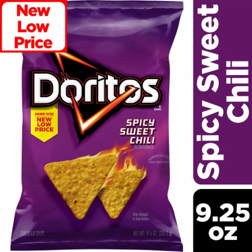 Doritos Tortilla Chips Spicy Sweet Chili Flavor, 9.25 oz Doritos Tortilla Chips Spicy Sweet Chili Flavor, 9.25 oz