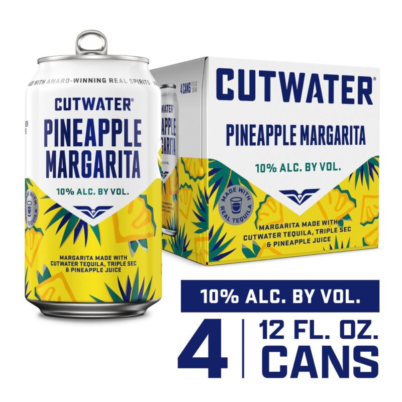 Cutwater Tequila Pineapple Margarita 4-Pack (12oz Cans) Cutwater Tequila Pineapple Margarita 4-Pack (12oz Cans)