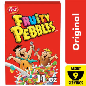 Post Fruity PEBBLES Cereal Fruity Kids Cereal, 11 Ounces