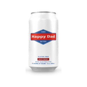 Happy Dad Wild Cherry Hard Seltzer Can