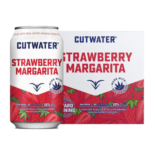 Cutwater Tequila Strawberry Margarita 4-Pack (12oz Cans) Cutwater Tequila Strawberry Margarita 4-Pack (12oz Cans)