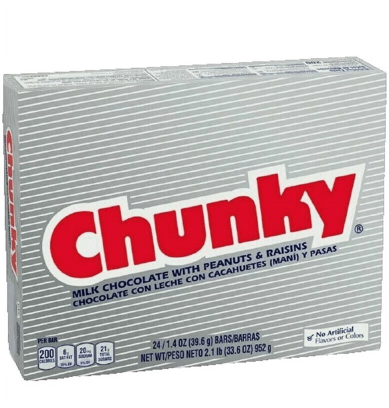 3651 Chunky Giant Candy Bar 4.2 oz. - 24/Case