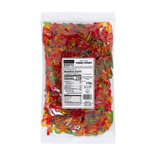 Kervan Gummy Worms 5 lb. - 4/Case