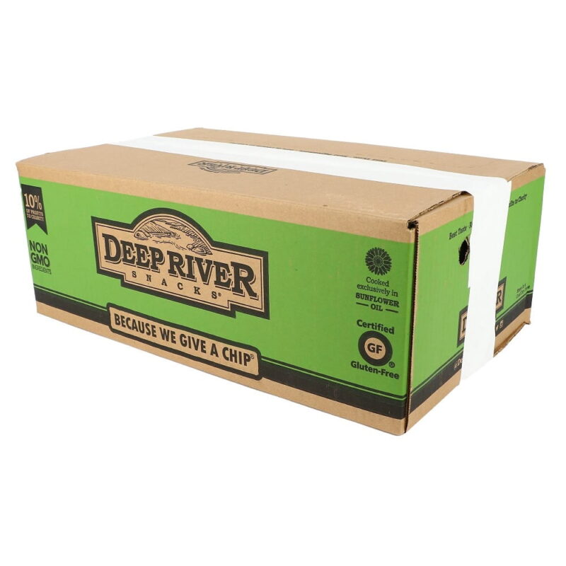 Deep River Snacks New York Spicy Dill Pickle Kettle Potato Chips-2 oz.-24/Case