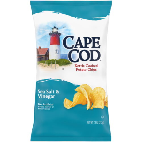 3708 Cape Cod Salted Kettle Chips-1.5 oz.-56/Case