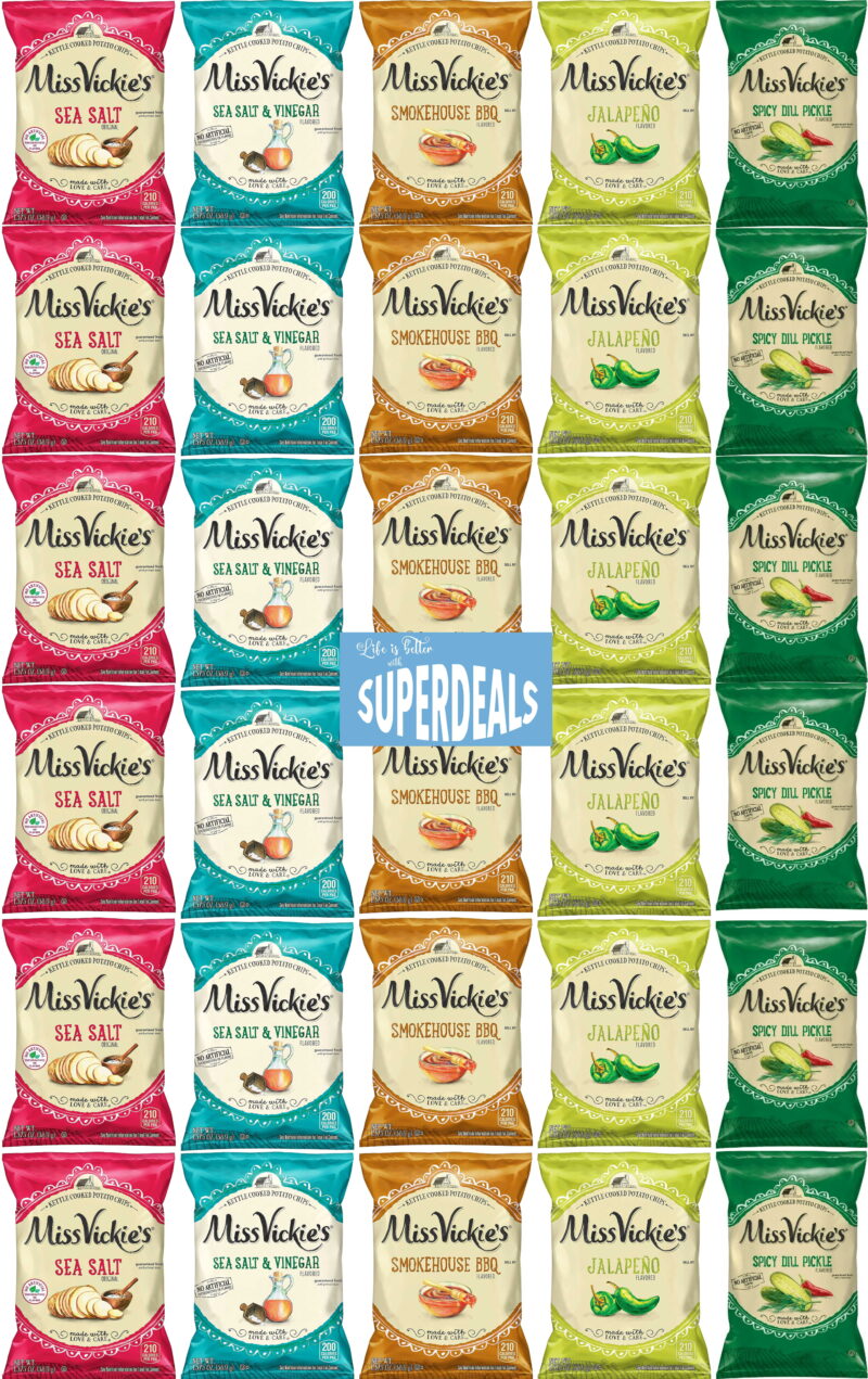 Miss Vickie's Kettle Potato Chip Variety Pack - 60/Case