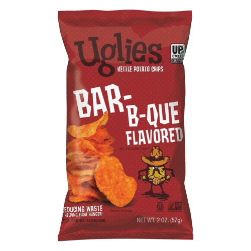 3748 Uglies Bar-B-Que Kettle Potato Chips 2 oz. - 24/Case
