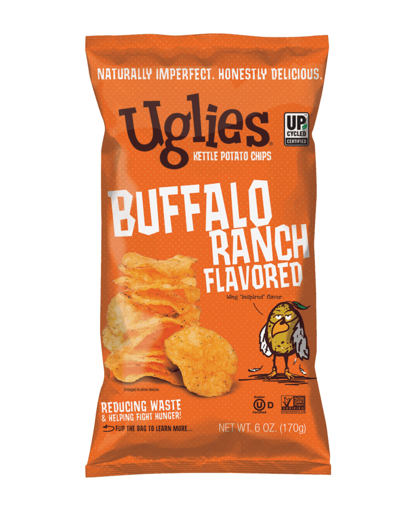 Uglies Buffalo Ranch Kettle Potato Chips 2 oz. - 24/Case
