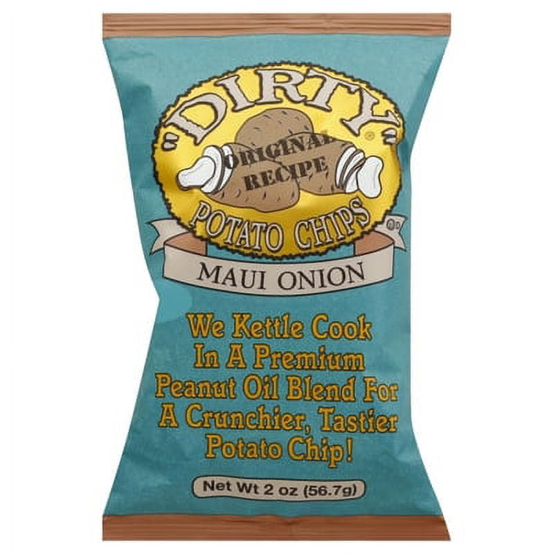Dirty Potato Chips Maui Onion Potato Chips 2 oz. - 25/Case