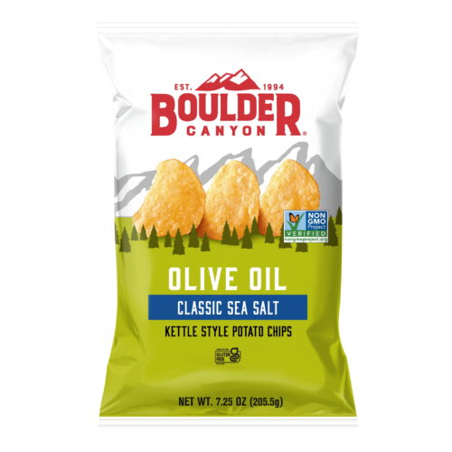 Boulder Canyon Sea Salt Kettle Cooked Chips-1.5 oz.-55/Case