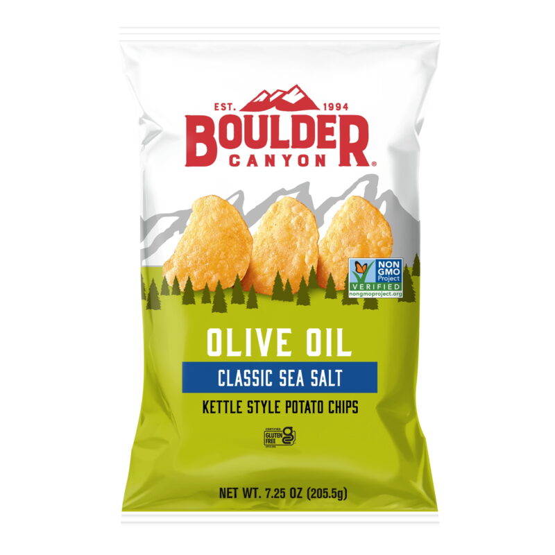 Boulder Canyon Sea Salt Kettle Cooked Chips-1.5 oz.-55/Case