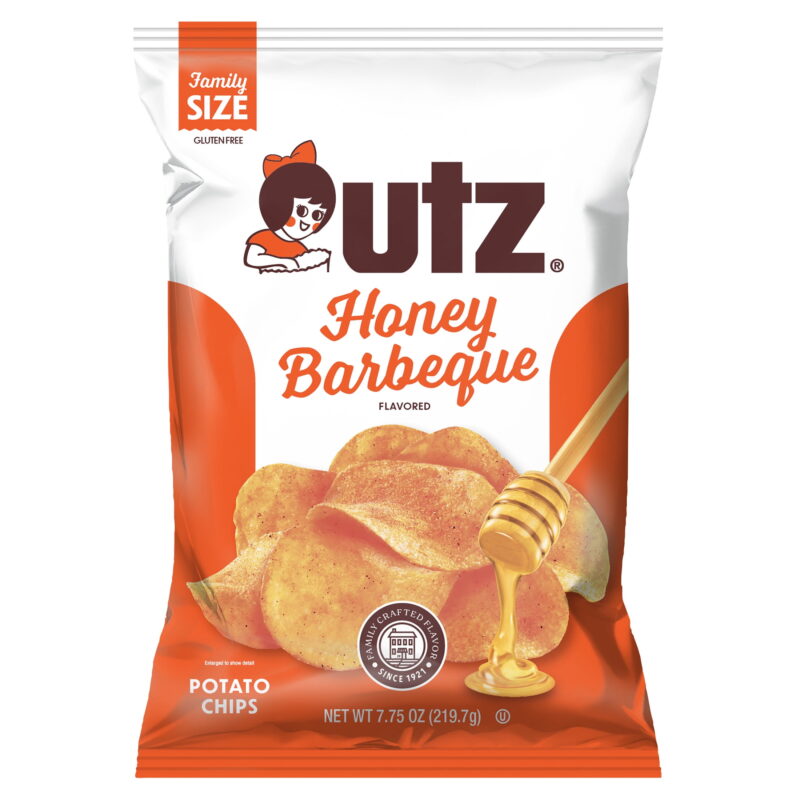 3766 Utz Mesquite Barbecue Potato Chips-2 oz.-25/Case