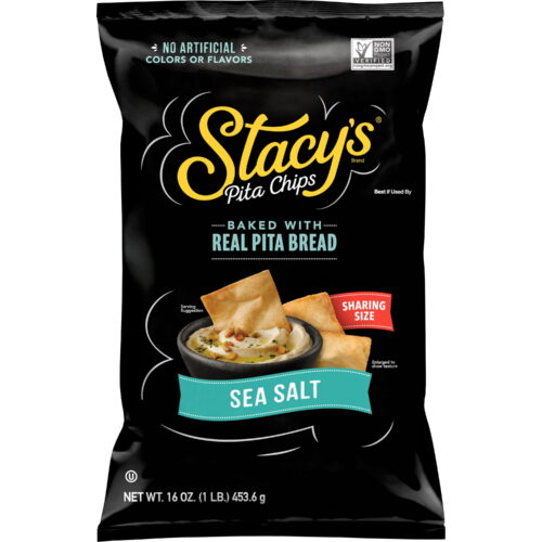 Stacy's Individual Bags of Simply Naked Pita Chips 1.5 oz. - 24/Case