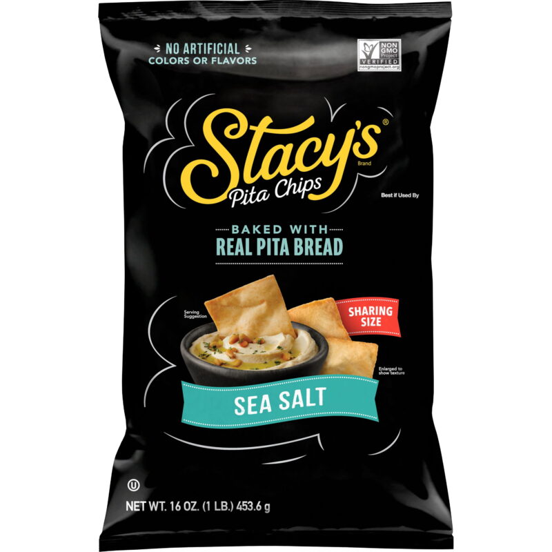 Stacy's Individual Bags of Simply Naked Pita Chips 1.5 oz. - 24/Case
