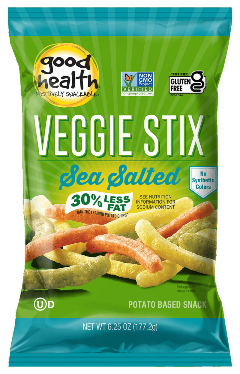 3783 Good Health Sea Salted Veggie Stix 1 oz. - 24/Case
