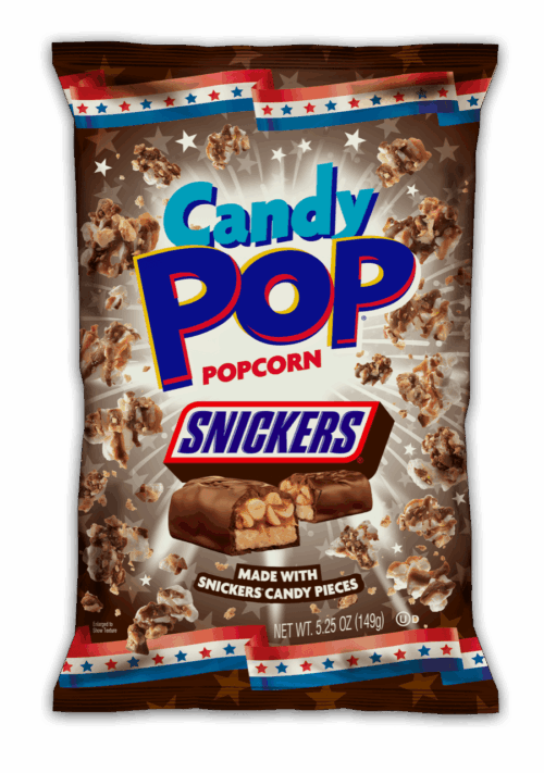 Snaxsational Snickers Candy Popcorn-5.25 oz.-12/Case