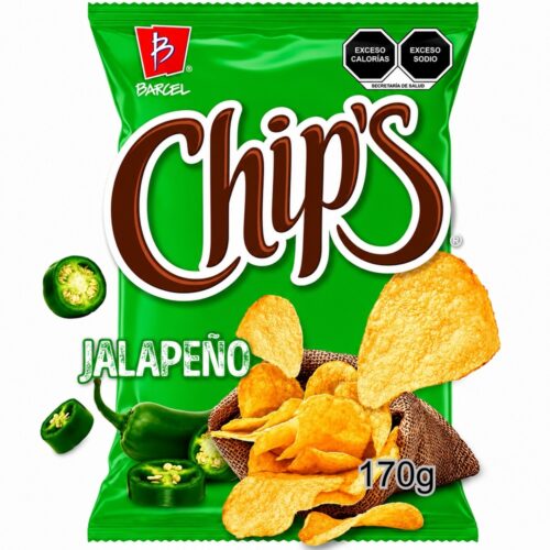 Barcel Jalapeno Chips (Imported), 170g, 18 ct (Case)