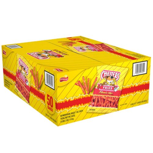 Frito-Lay Chester's Flamin' Hot Fries, 1 oz, 50 ct Frito-Lay Chester's Flamin' Hot Fries, 1 oz, 50 ct (Case)