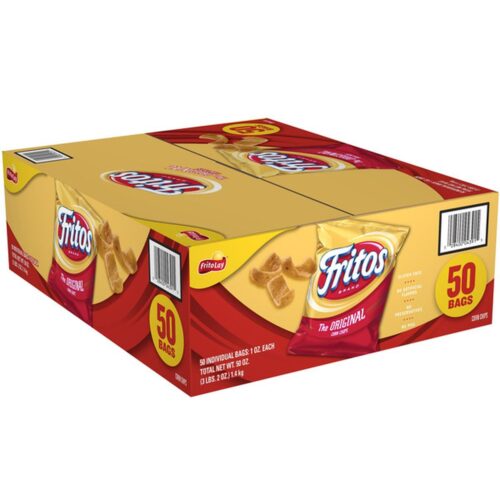 Frito-Lay Fritos Corn Chips, Original, 1 oz, 50 ct Frito-Lay Fritos Corn Chips, Original, 1 oz, 50 ct (Case)