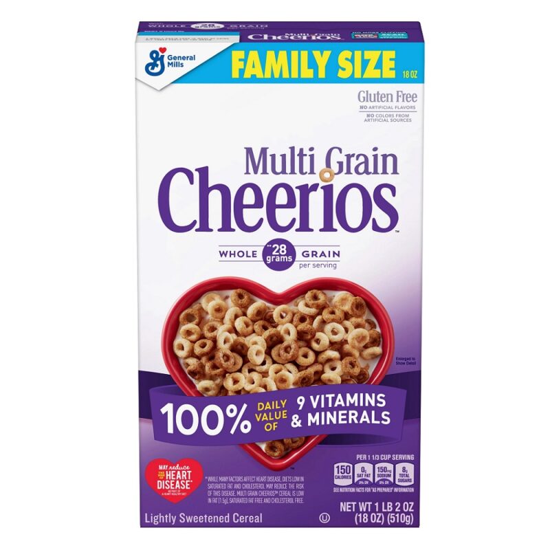 General Mills Cheerios Multi Grain, 510g, 8 ct (Case) General Mills Cheerios Multi Grain, 510g, 8 ct (Case)