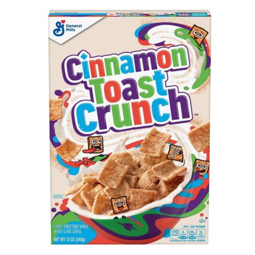 General Mills Cinnamon Toast Crunch, 340g, 12 ct (Case) General Mills Cinnamon Toast Crunch, 340g, 12 ct (Case)