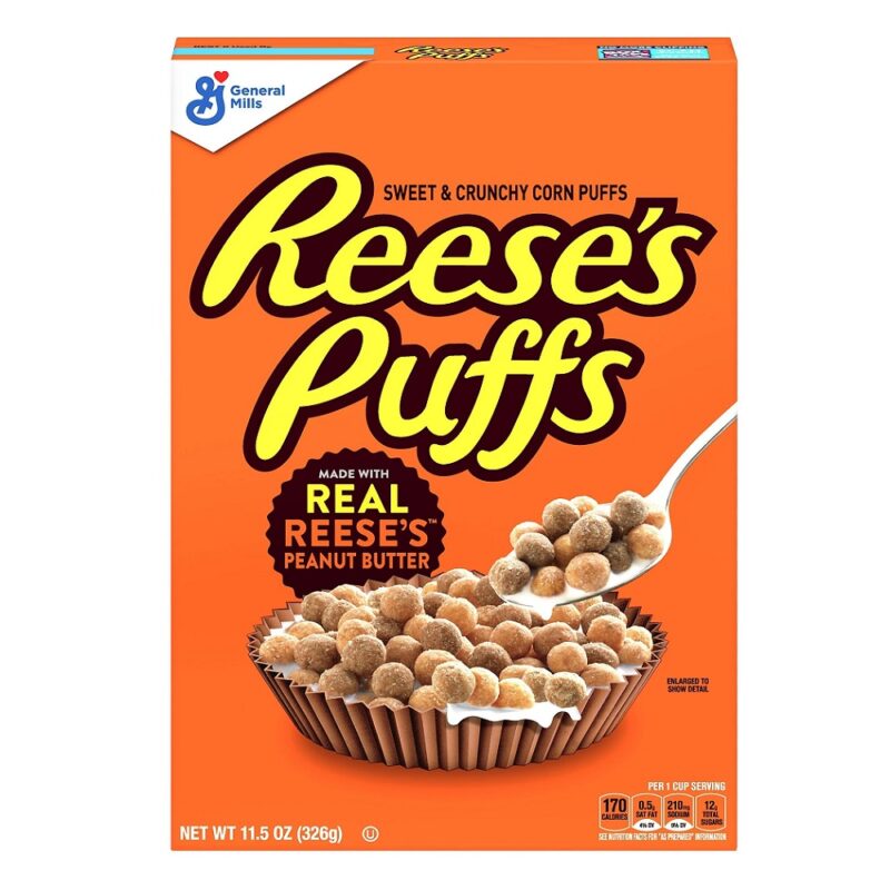 General Mills Reese's Puffs, 326g, 12 ct (Case) General Mills Reese's Puffs, 326g, 12 ct (Case)