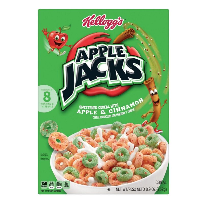 Kellogg's Apple Jacks, 252g, 18 ct (Case) Kellogg's Apple Jacks, 252g, 18 ct (Case)