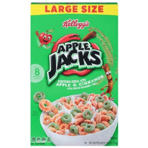 Kellogg's Apple Jacks, 374g, 10 ct (Case) Kellogg's Apple Jacks, 374g, 10 ct (Case)