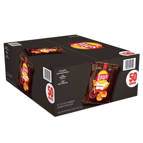 Lay's Potato Chips, Barbecue (KC Masterpiece), 1 oz, 50 ct Lay's Potato Chips, Barbecue (KC Masterpiece), 1 oz, 50 ct (Case)