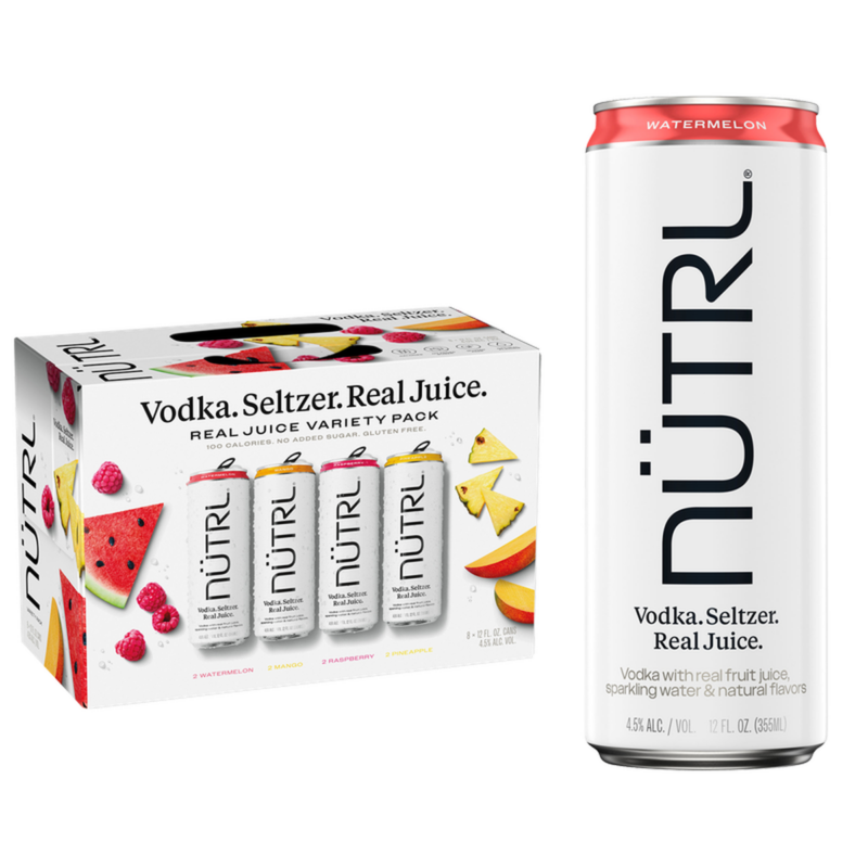 NUTRL Real Juice Vodka Hard Seltzer Variety 355ml