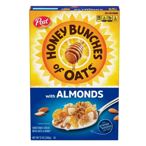 Post Honey Bunches of Oats Almond, 340g, 12 ct (Case)