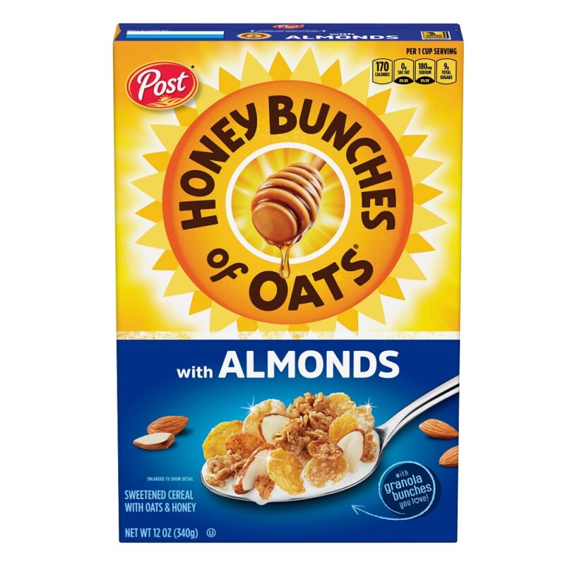 Post Honey Bunches of Oats Almond, 340g, 12 ct (Case) Post Honey Bunches of Oats Almond, 340g, 12 ct (Case)