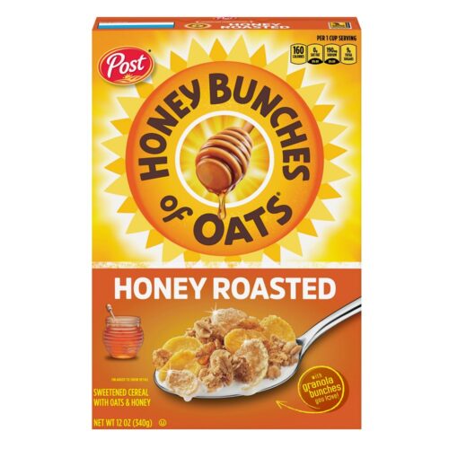 Post Honey Bunches of Oats Honey Roasted, 340g, 12 ct (Case)
