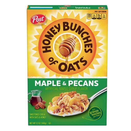 Post Honey Bunches of Oats Maple Pecan, 340g, 12 ct (Case)