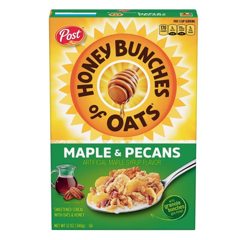 Post Honey Bunches of Oats Maple Pecan, 340g, 12 ct (Case) Post Honey Bunches of Oats Maple Pecan, 340g, 12 ct (Case)