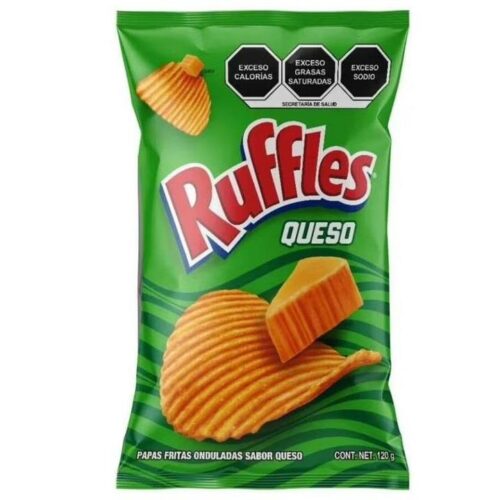 Ruffles Queso Verde Chips (Imported), 120g, 30 ct (Case)