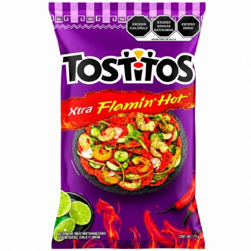 Tostitos Flamin' Hot Chips (Imported), 175g, 18 ct (Case)
